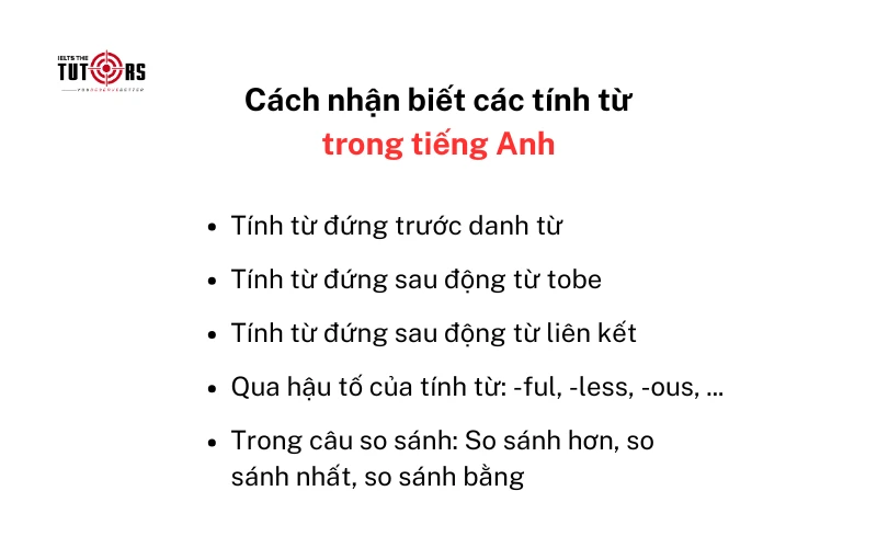 Cách nhận biết các tính từ trong tiếng Anh 1