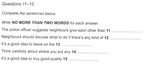 Dạng bài Sentence Completion itts - các dạng bài listening IELTS