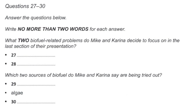 Dạng bài Short-answer questions itts - các dạng bài listening IELTS