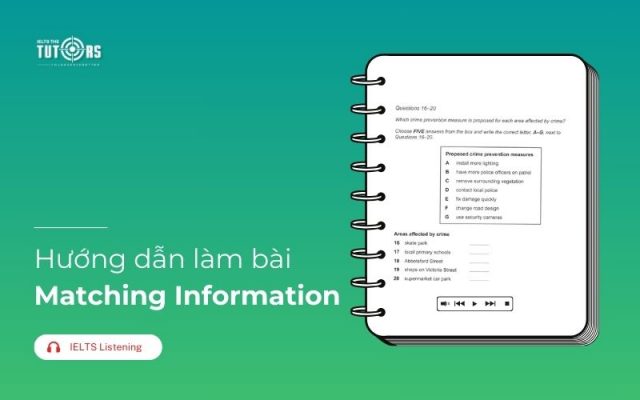 Giải quyết dạng bài Matching Information IELTS Listening đơn giản