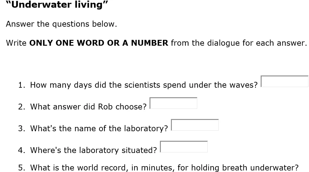 Dạng bài Short Answer Questions trong Listening IELTS Section 3 6