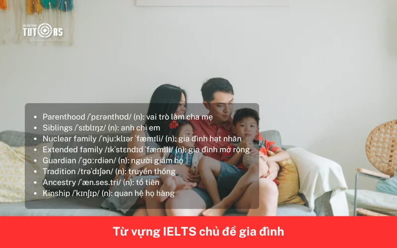 Từ vựng IELTS chủ đề gia đình 3