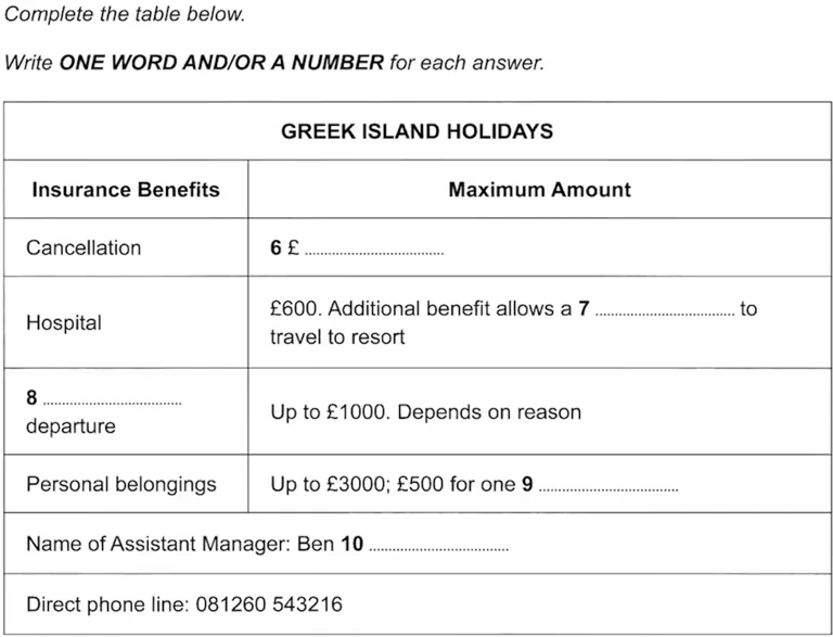 greek island holidays table completion img 3