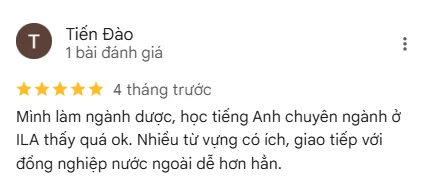 review Trung tâm Anh ngữ ILA 7