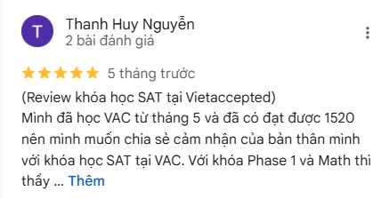 review Trung tâm tiếng Anh ​VietAccepted 12