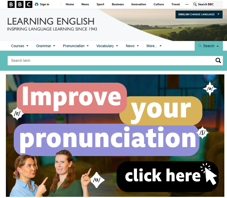 BBC Learning English website itts1