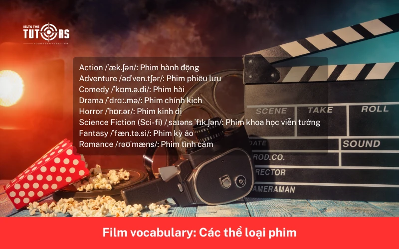Film vocabulary các thể loại phim 1