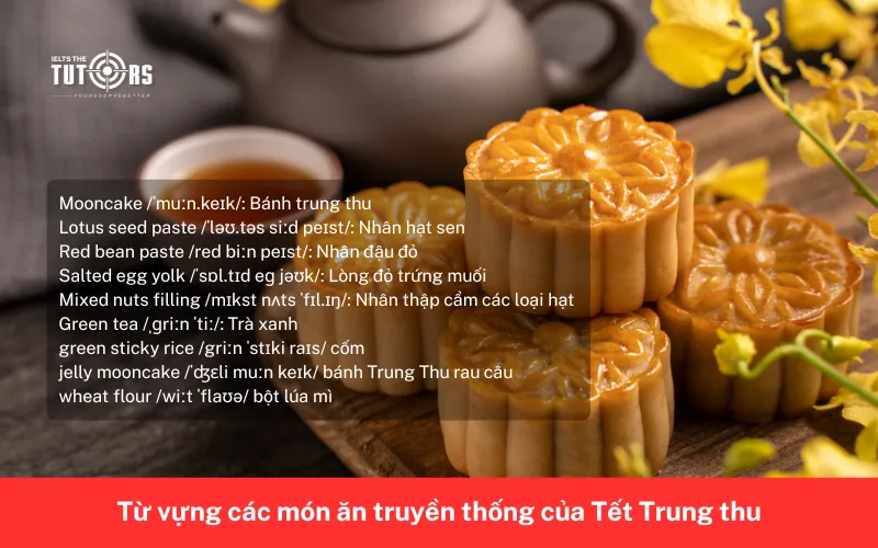 Từ vựng các món ăn truyền thống của Tết Trung thu 2