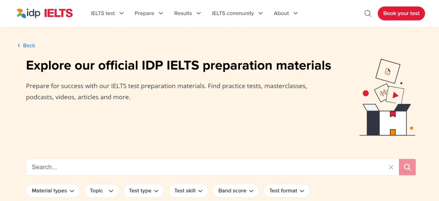pre ielts idp learning reading 3