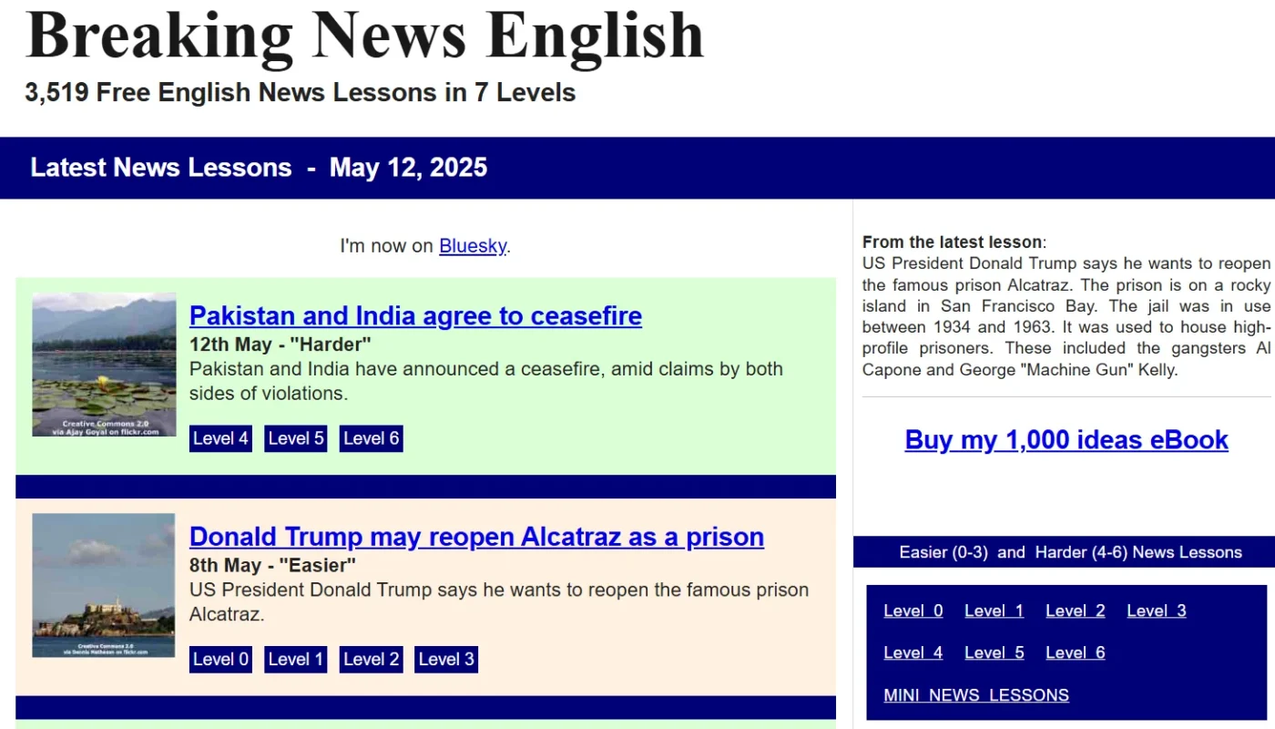 web luyện reading ielts breaking new english 5