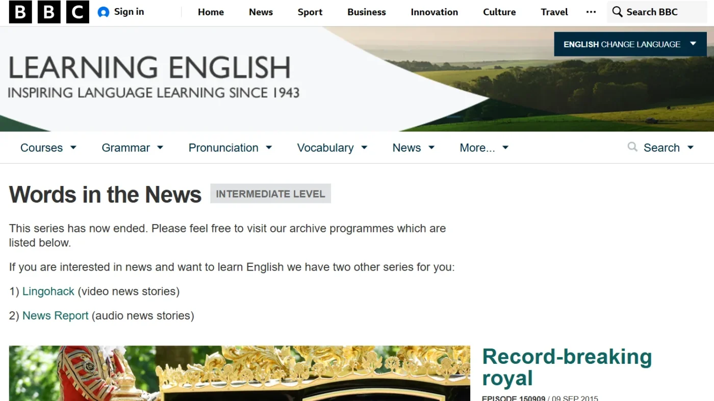 web luyện thi reading ielts bbc new 9