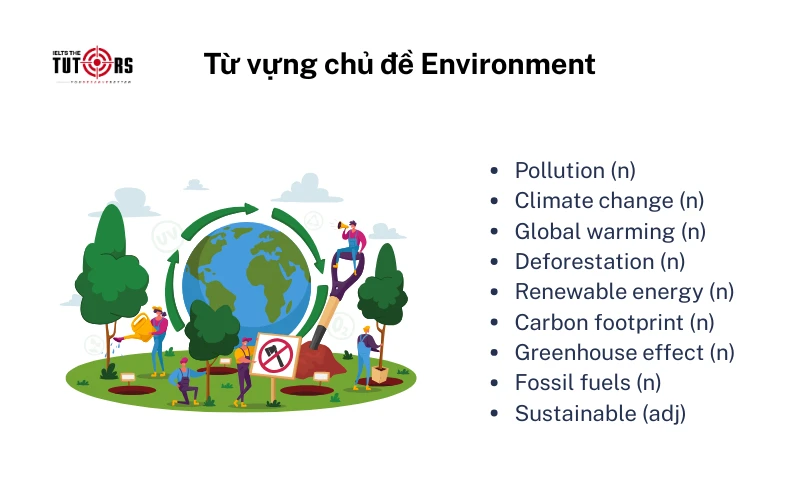 IELTS Speaking Vocabulary topic Environment 4