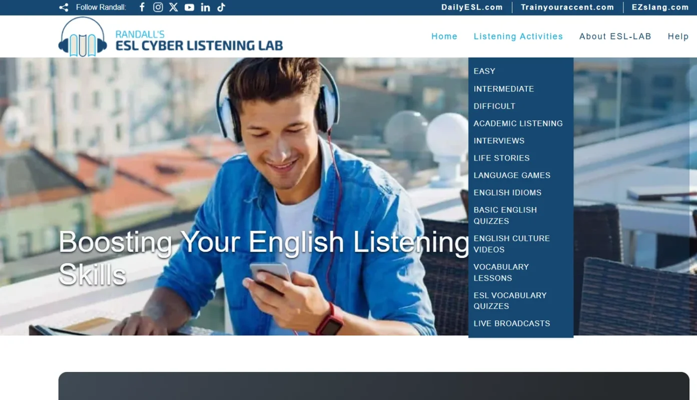 Randall’s ESL Cyber Listening Lab itts 1