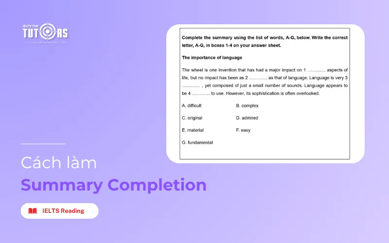 Summary Completion IELTS Reading thumbnail