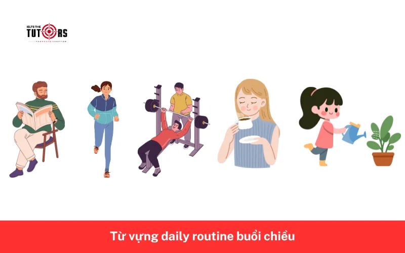 Từ vựng daily routine buổi chiều 2