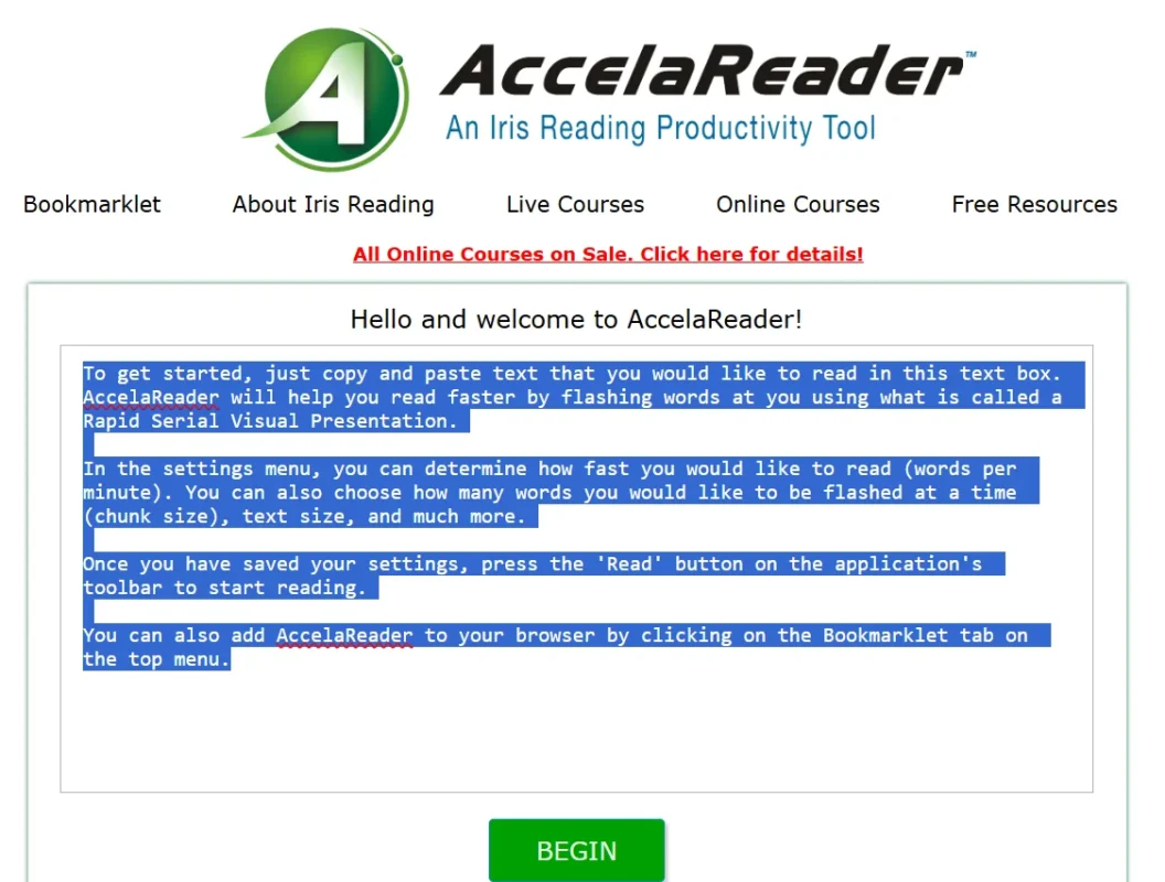 accelareadercom website itts1