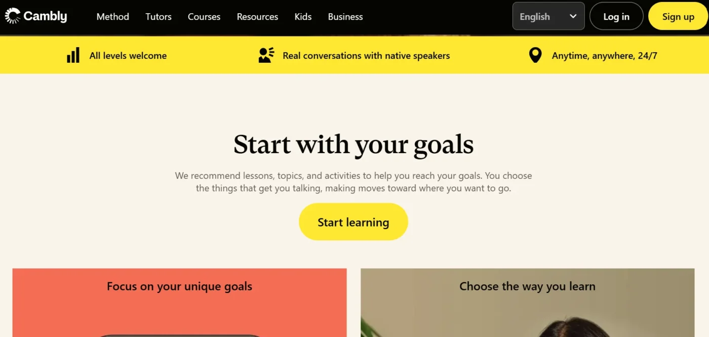 cambly website itts 8