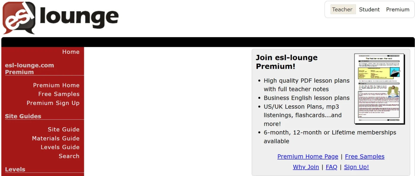 esl lounge website itts 4