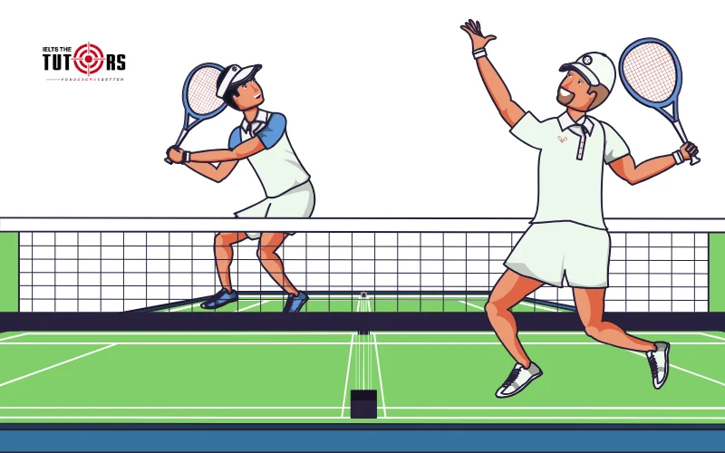 playing tennis - giới thiệu bản thân mẫu 3