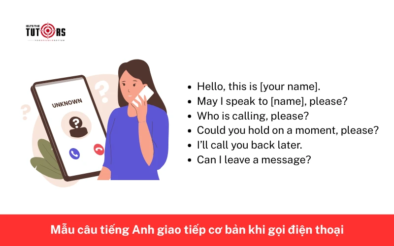 Mẫu câu tiếng Anh giao tiếp cơ bản khi gọi điện thoại 5