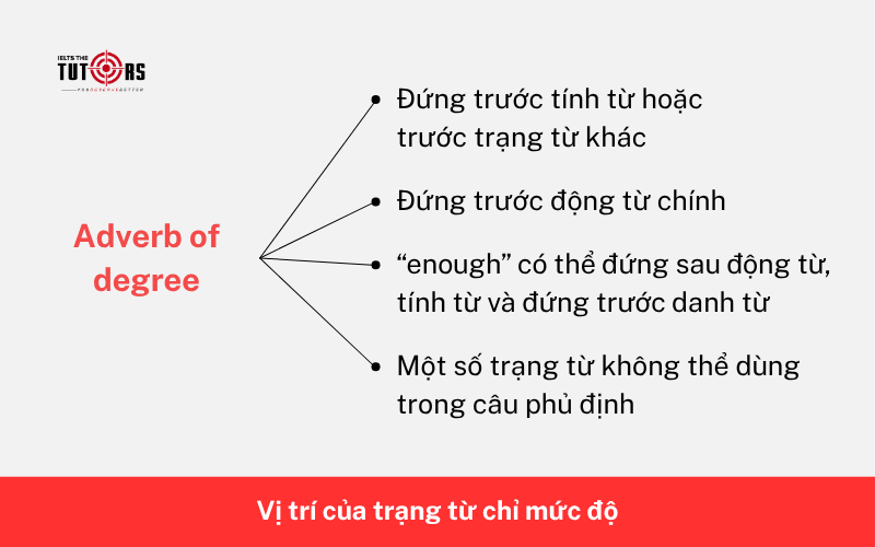 Vị trí của trạng từ chỉ mức độ 2