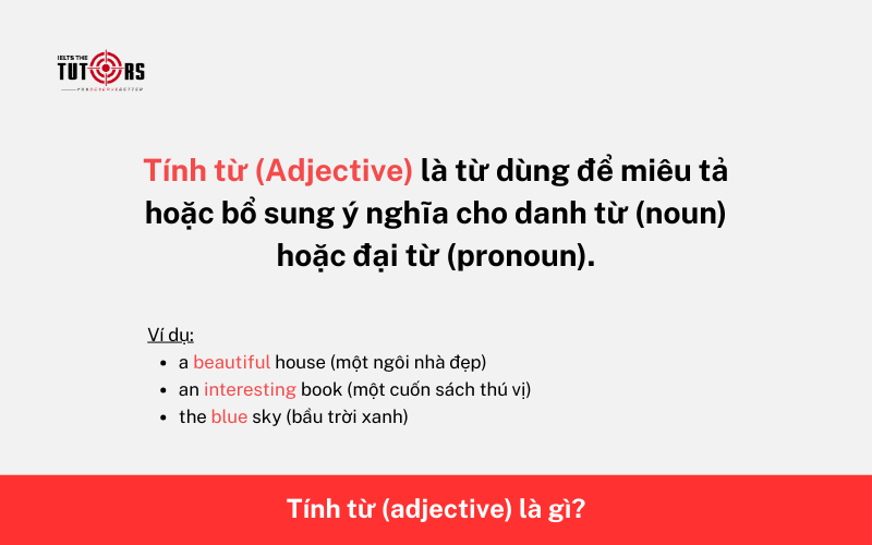 khái niệm tính từ là gì 1