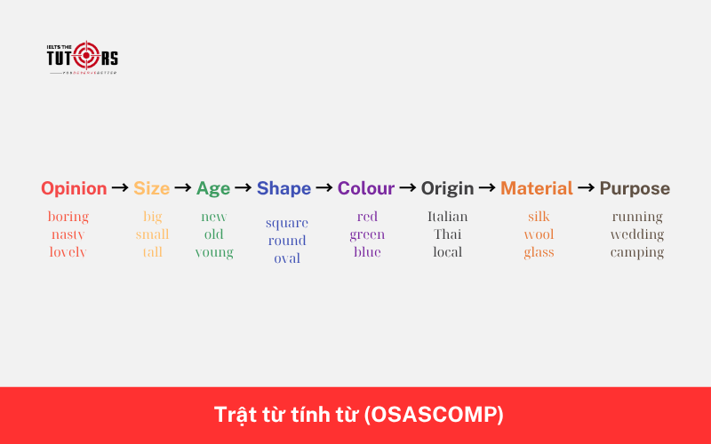 trật tự từ trong câu tiếng Anh OSASCOMP 2