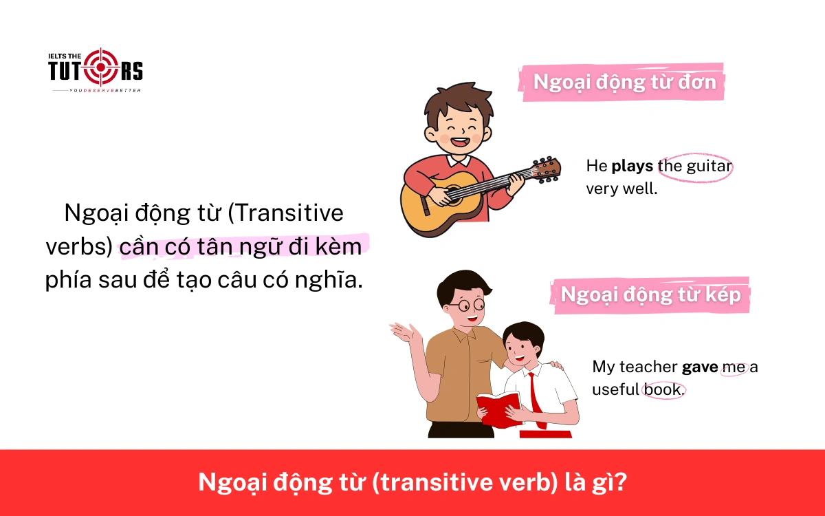 Ngoại động từ (transitive verb) là gì 17112511