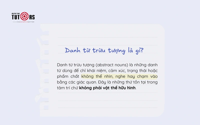 Danh từ trừu tượng là gì 25122501