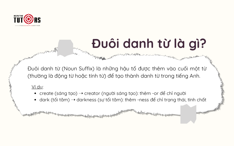 Đuôi danh từ là gì