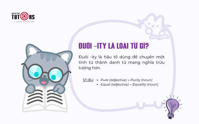 Đuôi -ity là loại từ gì