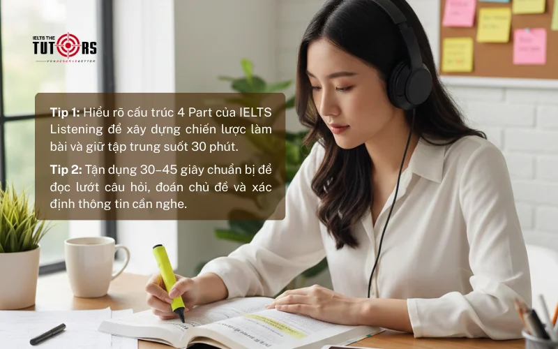 Các tips làm IELTS Listening hiệu quả