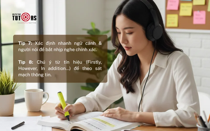 Các tips làm IELTS Listening hiệu quả