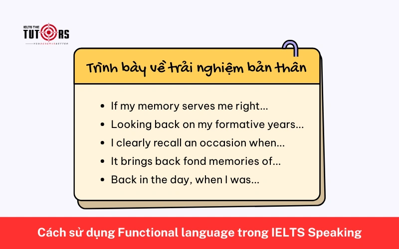 Cách sử dụng Functional language trong IELTS Speaking