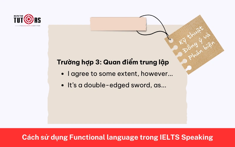 Cách sử dụng Functional language trong IELTS Speaking