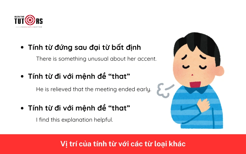 Vị trí của tính từ trong câu