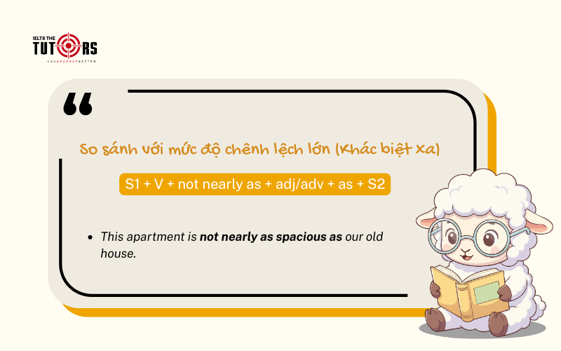 công thức so sánh với mức độ chênh lệch lớn