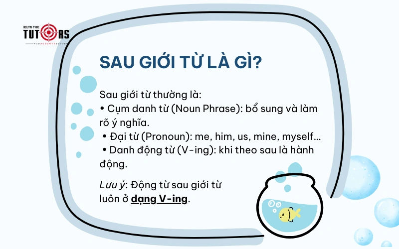 Sau giới từ là gì