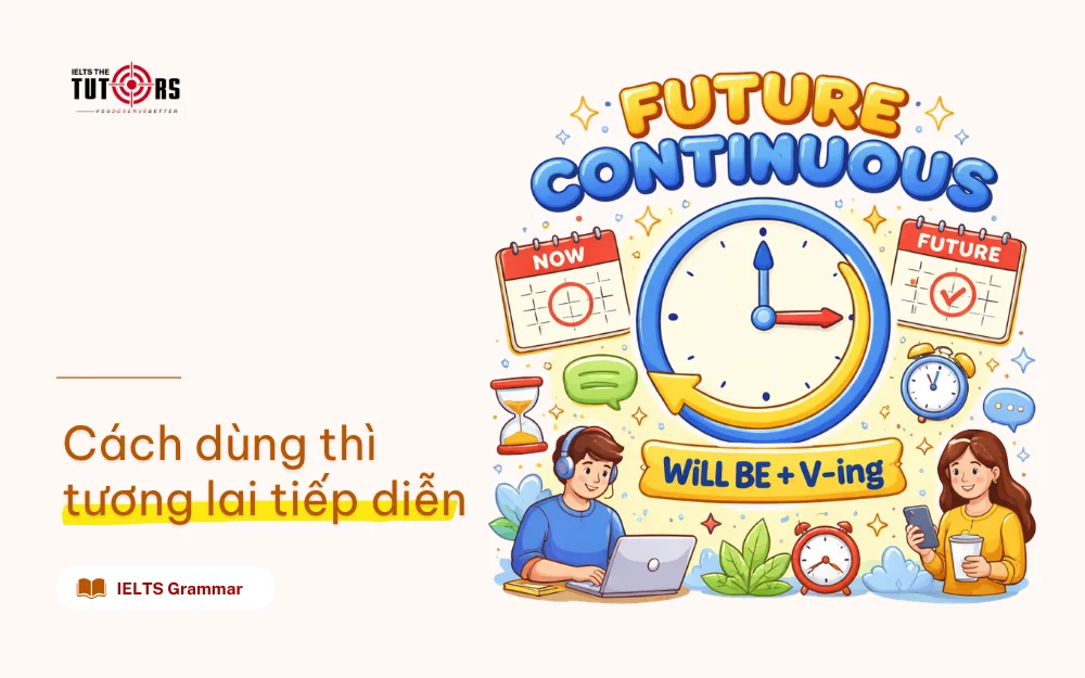 Cách dùng thì tương lai tiếp diễn thumbnail