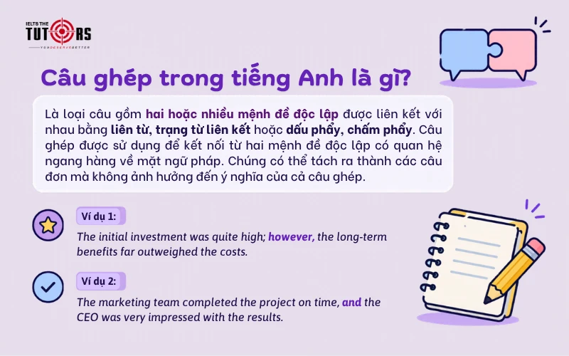 Câu ghép trong tiếng Anh - Compound sentence là gì