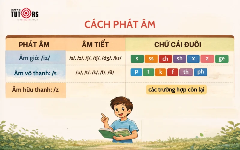 Quy tắc chia động từ và cách phát âm thì hiện tại đơn