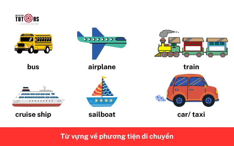 Từ vựng về phương tiện di chuyển