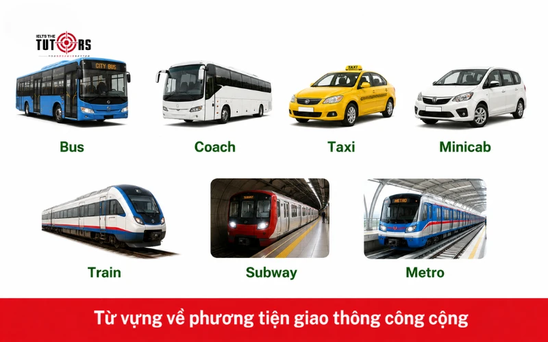 Từ vựng về phương tiện giao thông công cộng