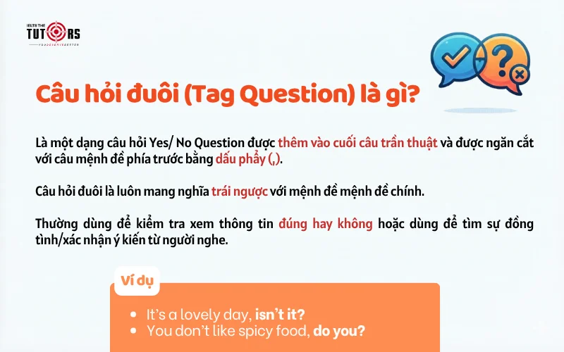 Câu hỏi đuôi (Tag Question) là gì