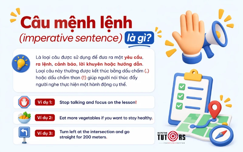 Câu mệnh lệnh (imperative sentence) là gì