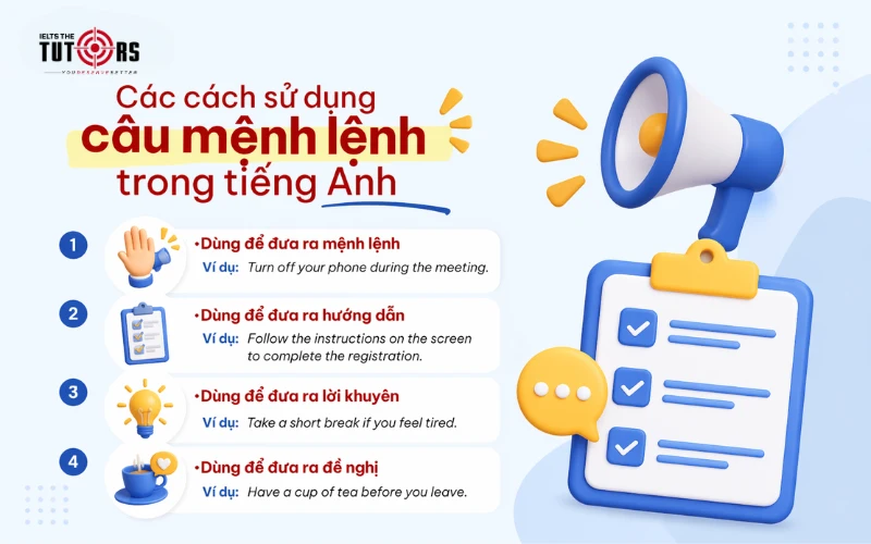 cách sử dụng câu mệnh lệnh trong tiếng Anh