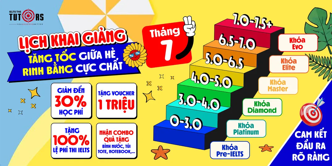lịch khai giảng tháng 7 2026