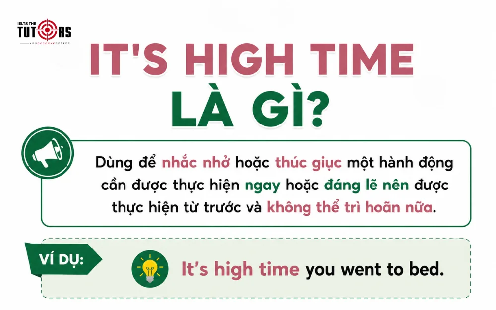 cấu trúc It's high time là gì