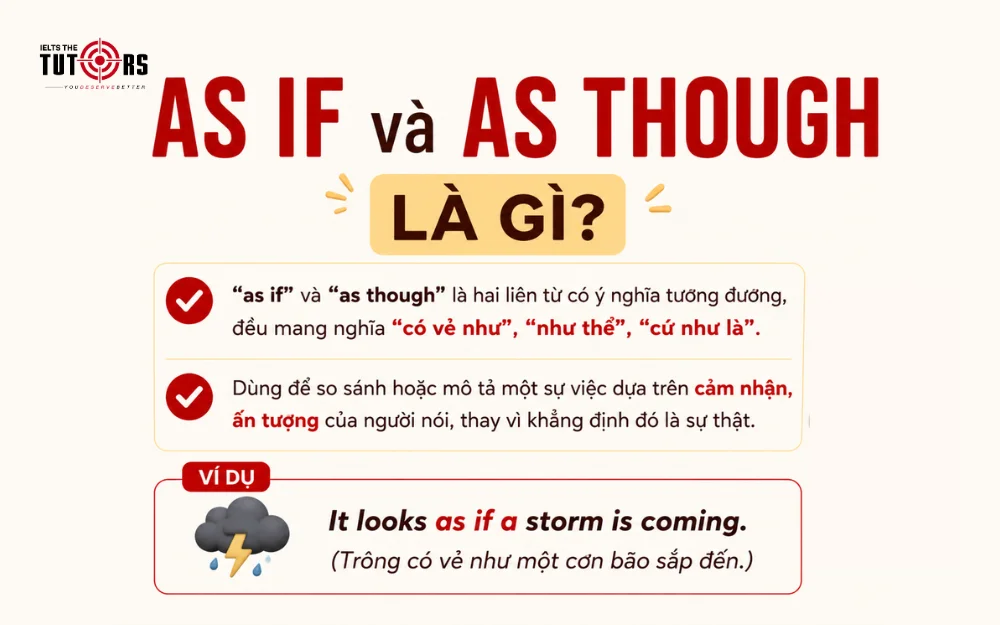 cấu trúc as if as though là gì