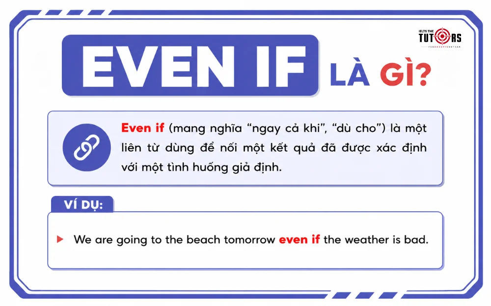cấu trúc even if là gì